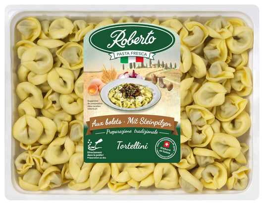 Tortellini frais farcis aux bolets