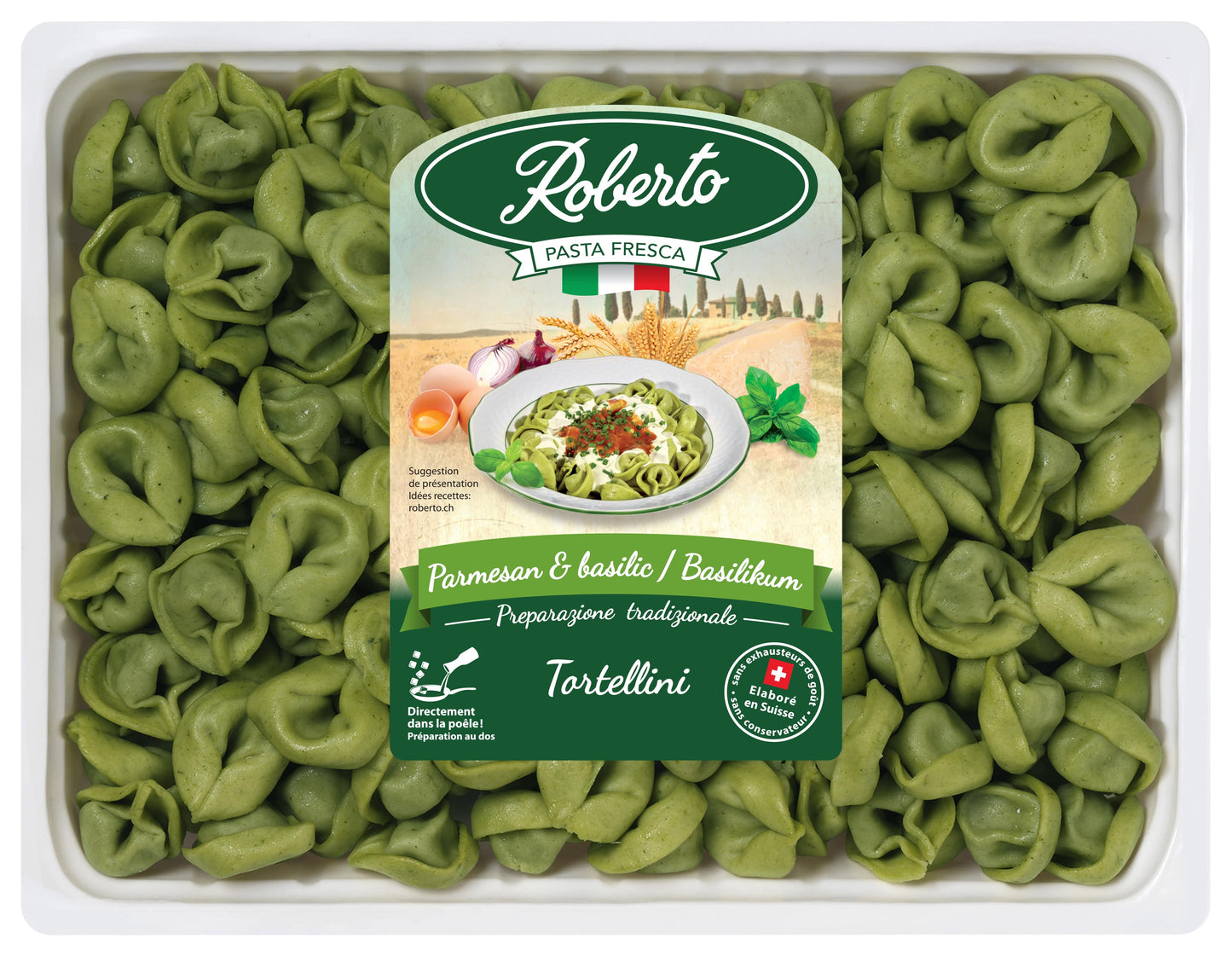 Tortellini frais Parmesan&Basilic