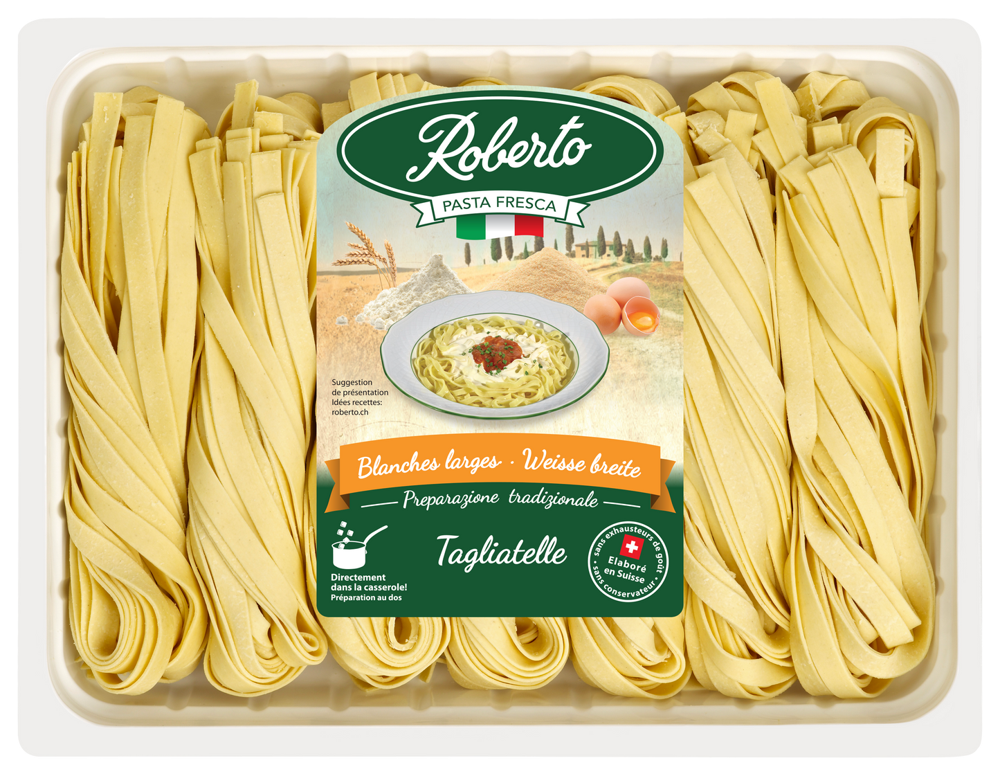 Tagliatelles fraîches aux oeufs 4mm
