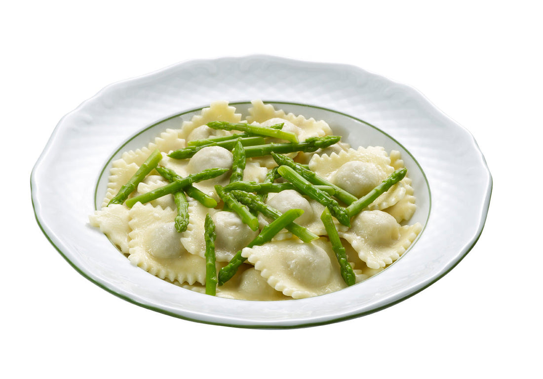 🍃 Ravioli blancs farcis aux asperges vertes – Recette saisonnière