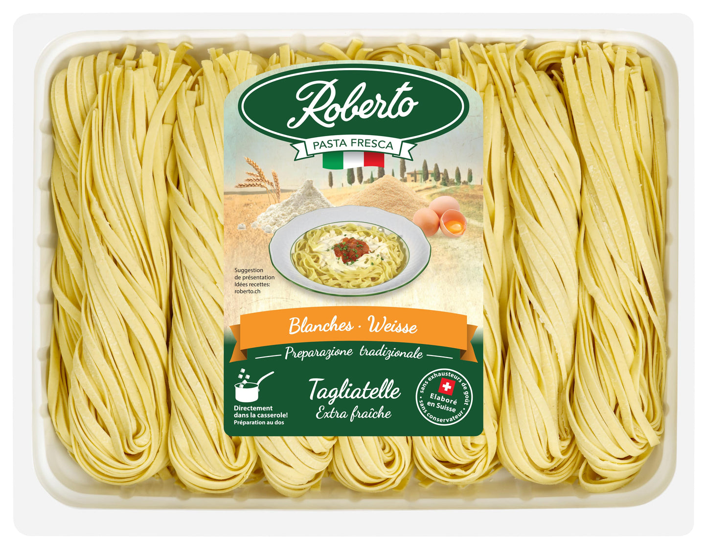 Tagliatelles fraîches aux oeufs 4mm