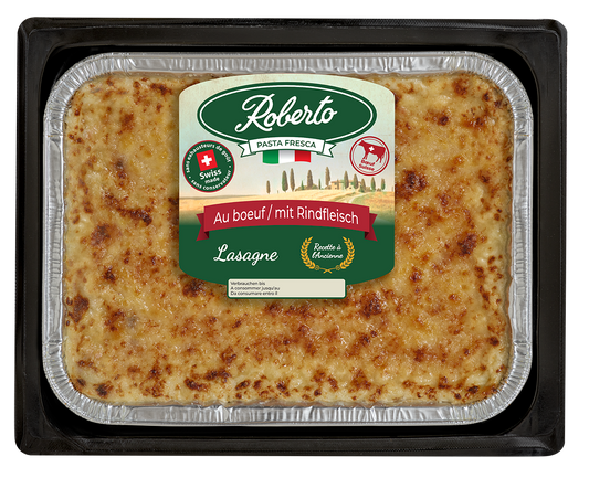 Lasagne mit Schweizer Premium Rindfleisch 950g Handgemachtes Rezept /nur Abholung