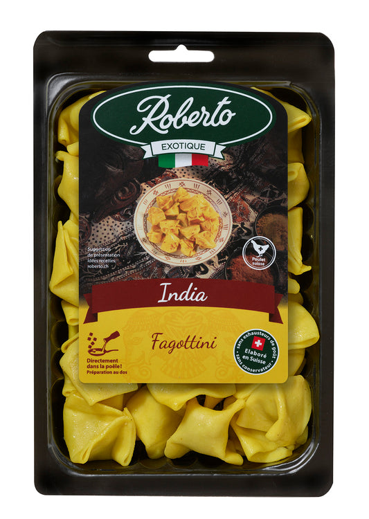 Fagottini à la viande de volaille suisse & curry doux (INDIA)