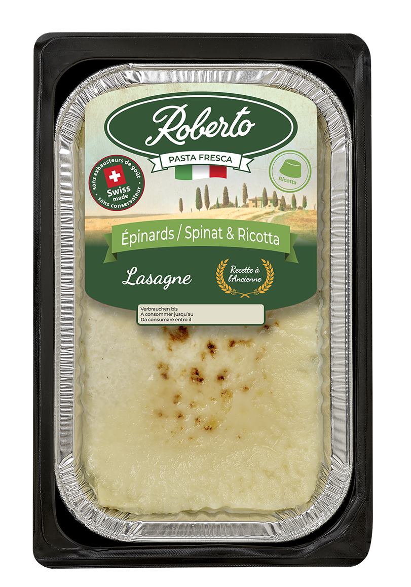 Lasagne aux épinards & ricotta Suisse Premium 450g Recette Artisanale / uniquement sur place à Meyrin