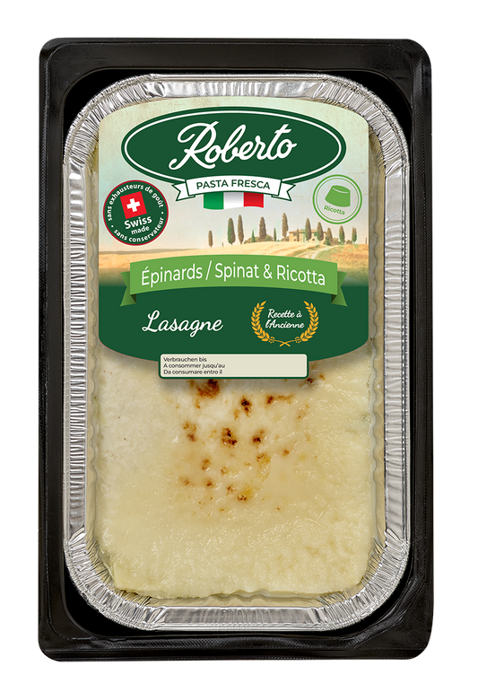 Spinat-Ricotta-Lasagne Swiss Premium 450g Hausgemachtes Rezept / nur Abholung