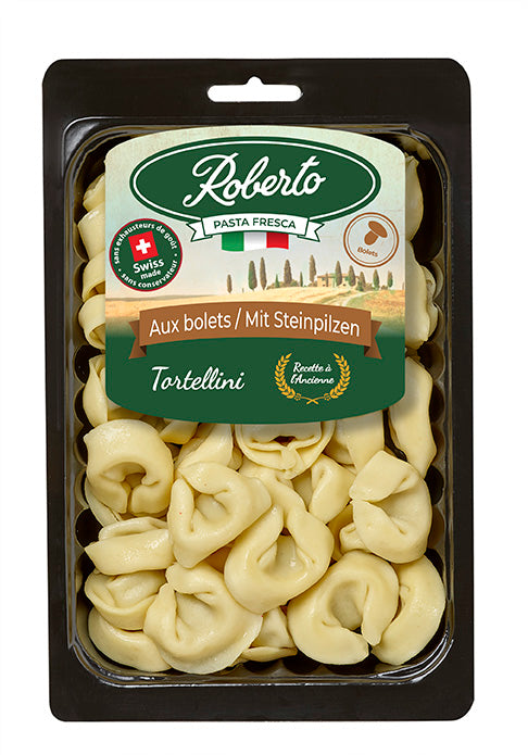 Tortellini frais farcis aux bolets