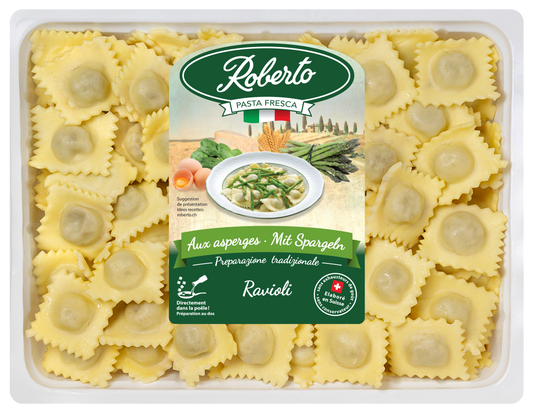 Ravioli aux asperges vertes – Roberto